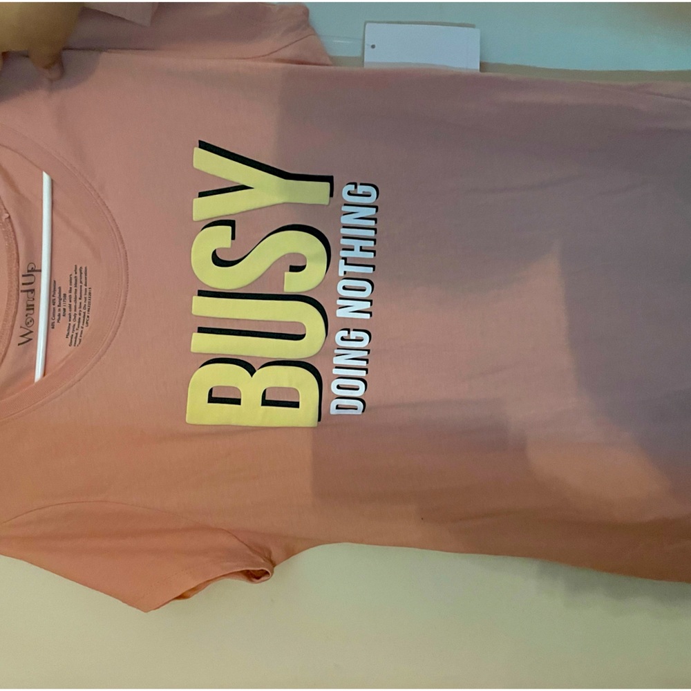 Woman light pink shirt